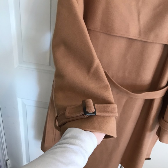 Belted wool button coat - Picture 4 of 8